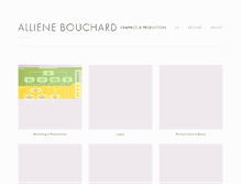 Tablet Screenshot of allienebouchard.com